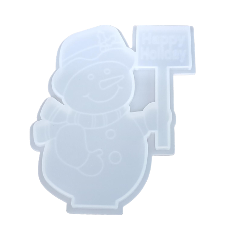 Snoogg PACK OF HAPPY HOLIDAYS / Snowmen epoxy Resin Casting Decoration mould