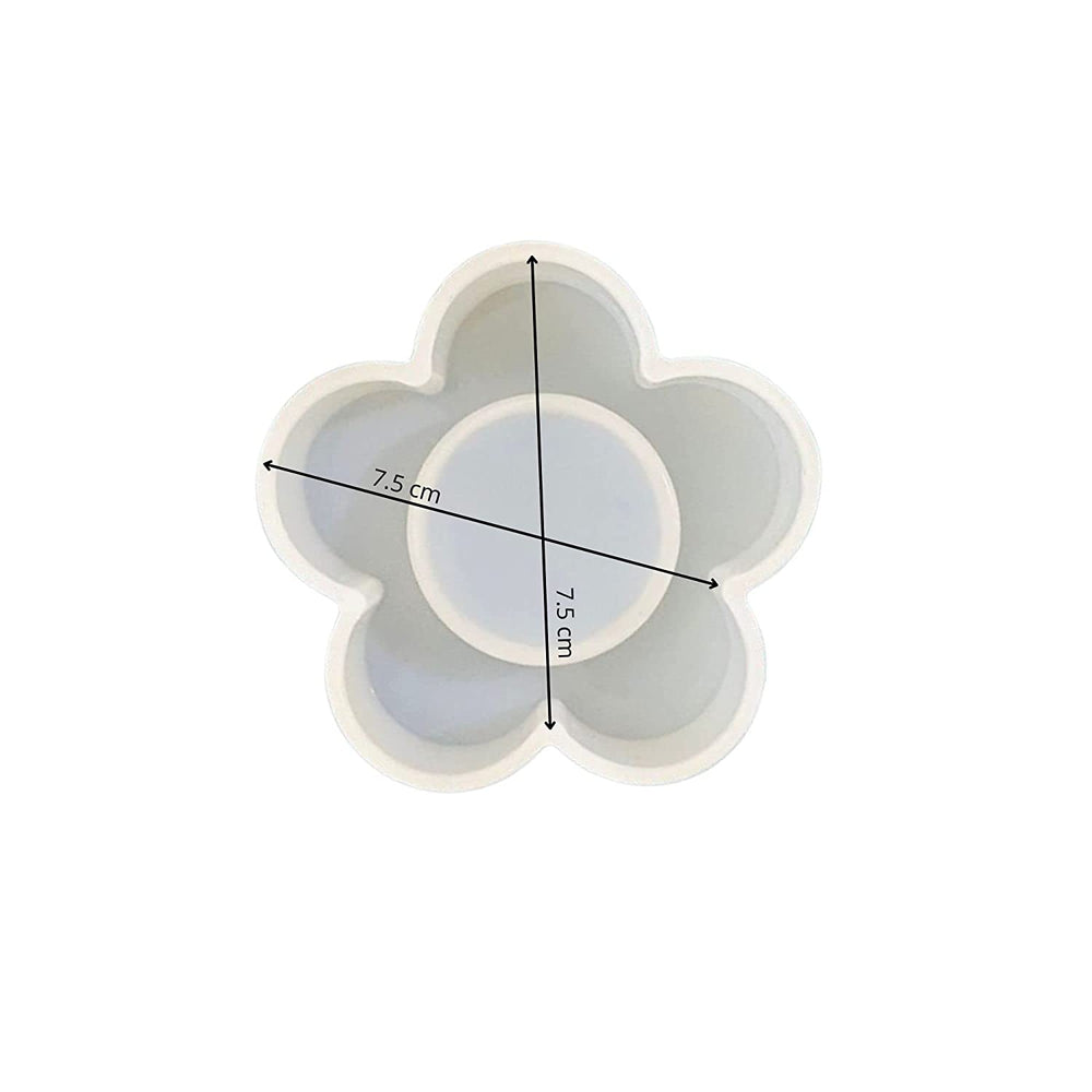 snoogg a pack 1 tea light candle holder flower shape silicone molds for epoxy resin casting