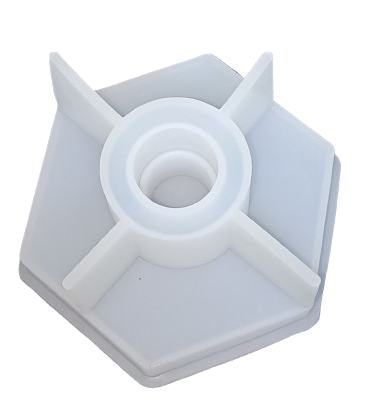 hexagonal candlestick silicone mold diy handmade epoxy resin concrete cement resin casting