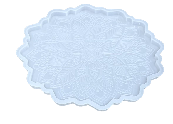 mandala carving flower coaster resin mold sunflower coasters agate molds cup mat silicone c