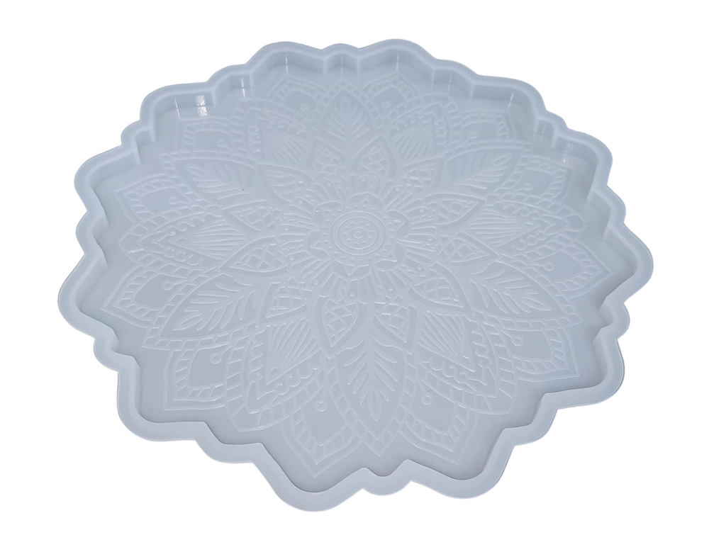 mandala carving flower coaster resin mold sunflower coasters agate molds cup mat silicone c