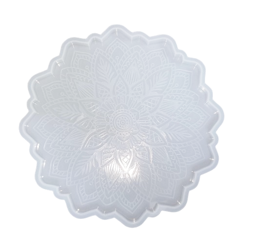 mandala carving flower coaster resin mold sunflower coasters agate molds cup mat silicone c