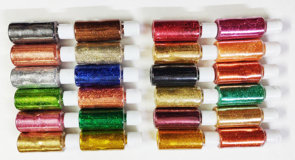 snoog 20 gram pack clear bottle extra fine glitter powder for resin nail glitter assorted c