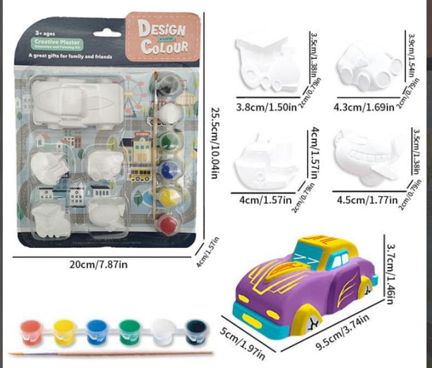 painting kit strong plaster of paris shapes to paint it comes in blister pack with the 6 co