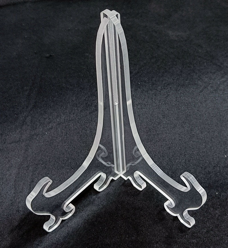 acrylic clear easel fully transprant interlocking space saver foldable easel stand for arti