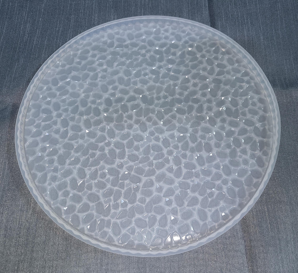 assortment shape crystal crushed diamond tray silicone mold stone pattern dish resin mold f