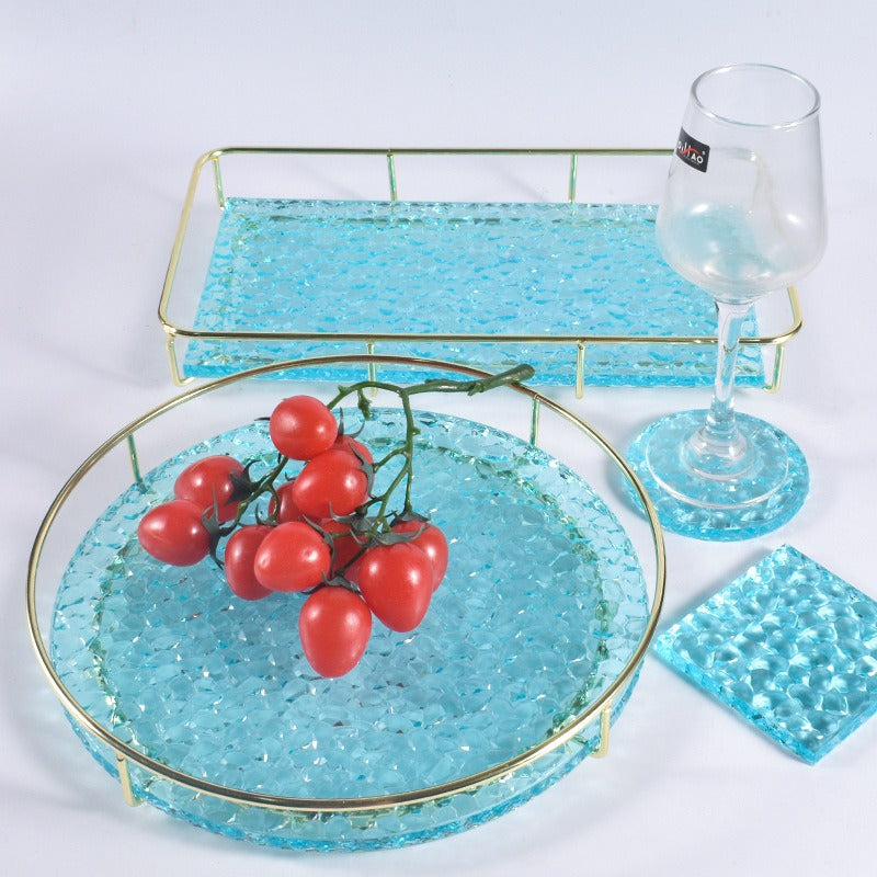 assortment shape crystal crushed diamond tray silicone mold stone pattern dish resin mold f