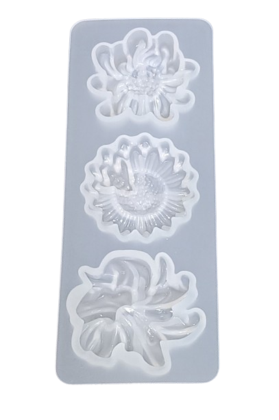 3 cavities different design resin jewellery moulds for pendent earrings key chain and more