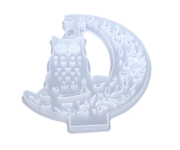 snoogg moon cat resing mold cat home decor cat gift cat moon cat art cat decor black cat ar