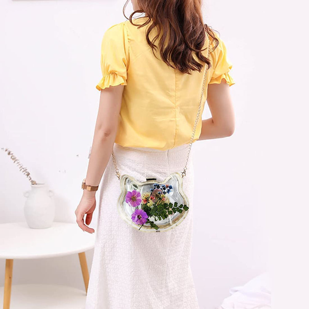 snoogg mufan cat shape clutch bag resin moulds metal clutch for epoxy resin casting moulds