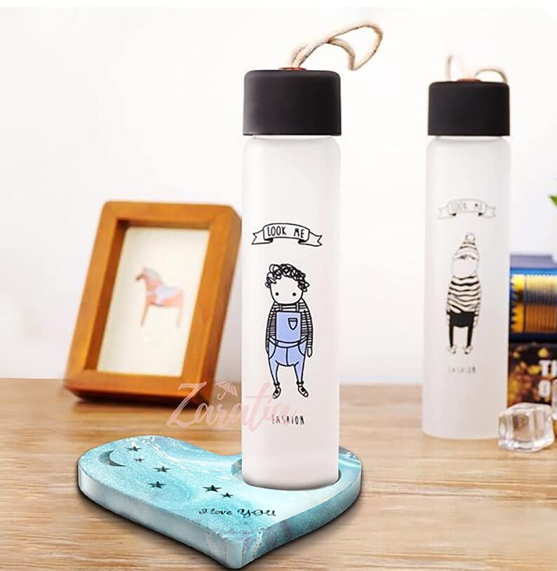 snoogg heart shaped silicone coaster mould star moon pattern candle holder mold coffee cup