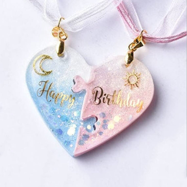 silicone mould love lock for lovers pendant diy epoxy resin mould necklace casting mould je