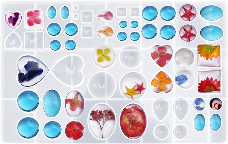 Best Resin Mold - Silicone Cabochons, 6 sizes, jewelry making