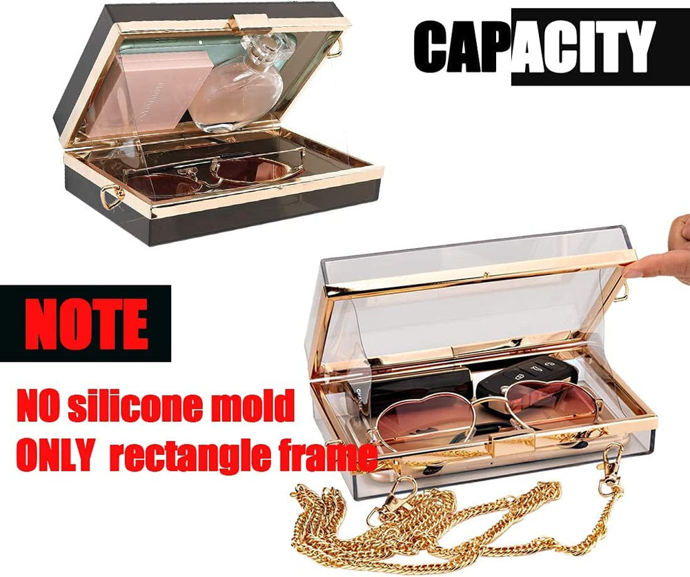 snoogg square shape clutch bag resin moulds metal clutch for epoxy resin casting moulds for