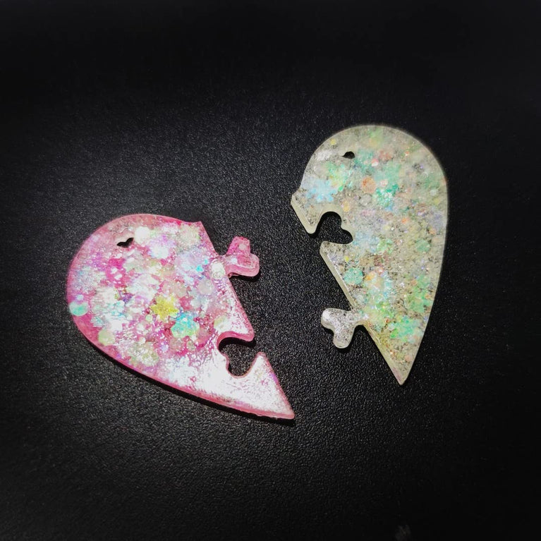 silicone mould love lock for lovers pendant diy epoxy resin mould necklace casting mould je