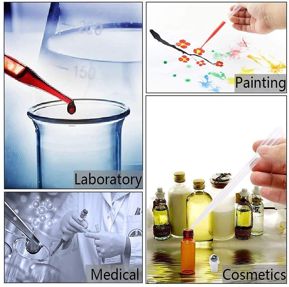 transparent plastic graduated transfer pipettes droppers ink filler 3ml