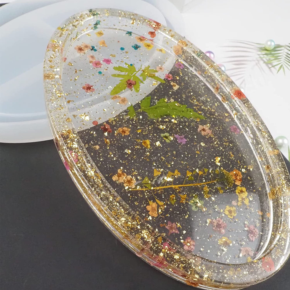 copy of silicone resin cosmetic and stationery tray mould size is about 8 inch