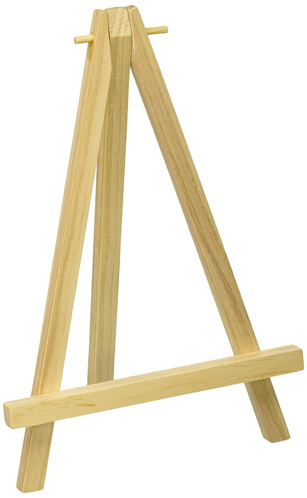 Snoogg 5", 7"� and 10 Inch  Mini Natural pine Wood Display Easel, A-Frame Artist Painting Party Tripod Easel - Tabletop Holder Stand for Small Canvases, Kids Crafts, Business Cards, Signs, Photos, Gift