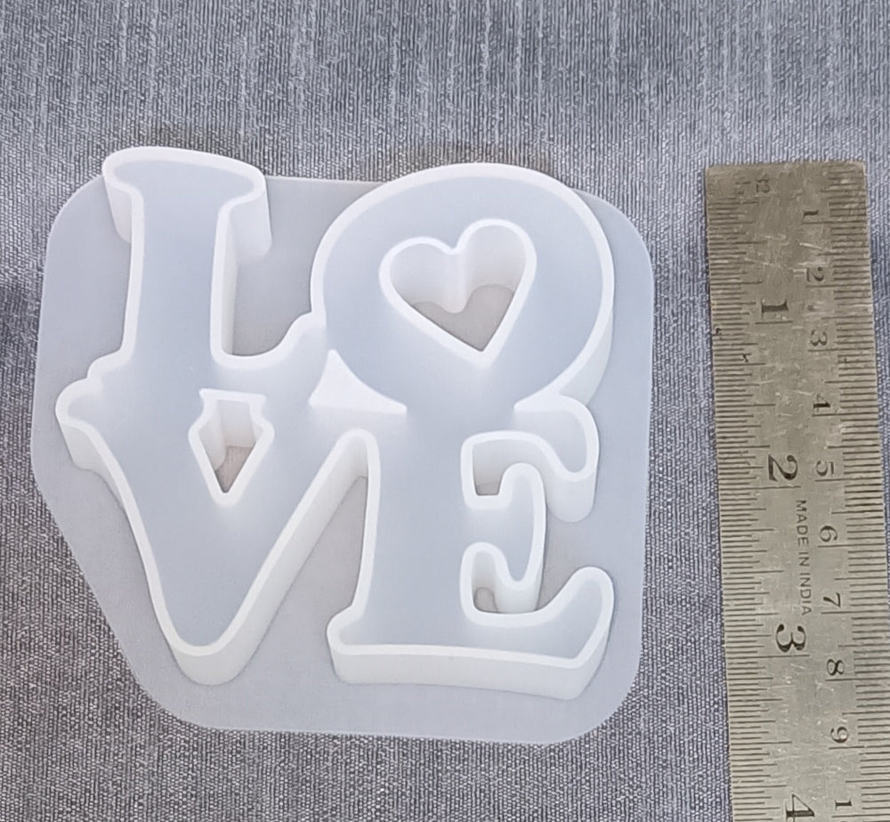 1 pc Pack Love Alphabet English letters . 20 mm depth. Silicone Resin moulds .