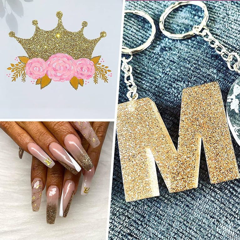 snoogg 200 gram extra fine glitter for resin nail crafts sequins powder art painting snow g