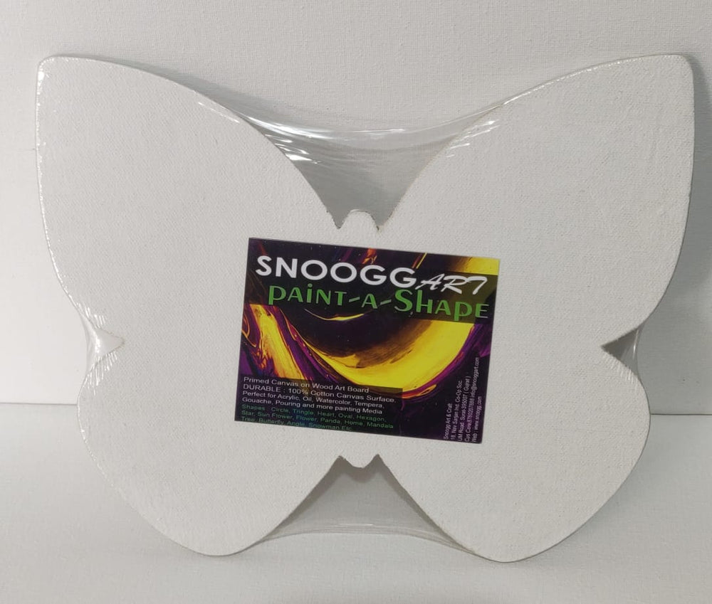 snooggart paint a shape canvas board panel butterfly shape 1
