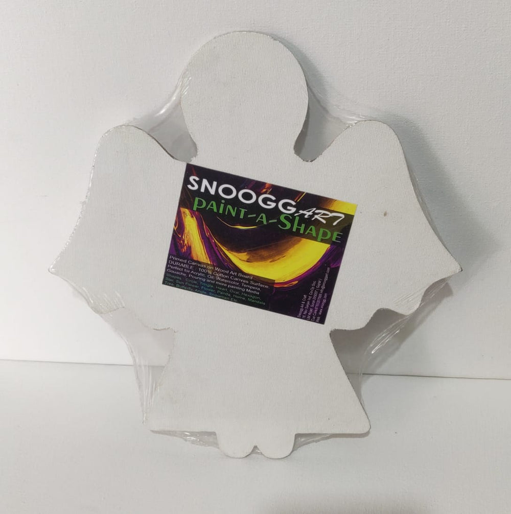 snooggart paint a shape canvas board panel angel shape
