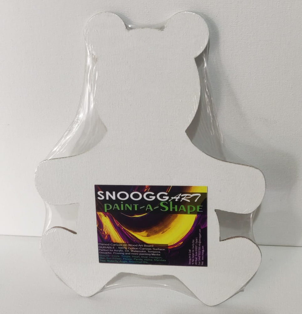 snooggart paint a shape canvas board panel panda shape