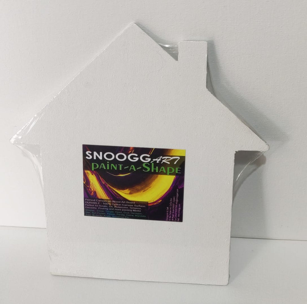 snooggart paint a shape canvas board panel home shape