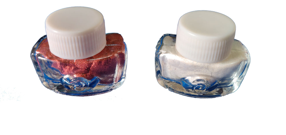 powder resin pigment pearl silver metallic finish 10 g colours maroon copper bronze silver