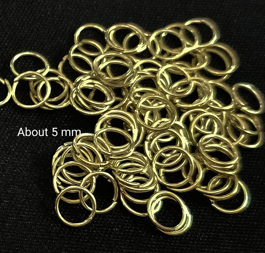 15 Gram Jumper Ring Embellishment   / Jewelry Making Decoration Size Approx 4 mm