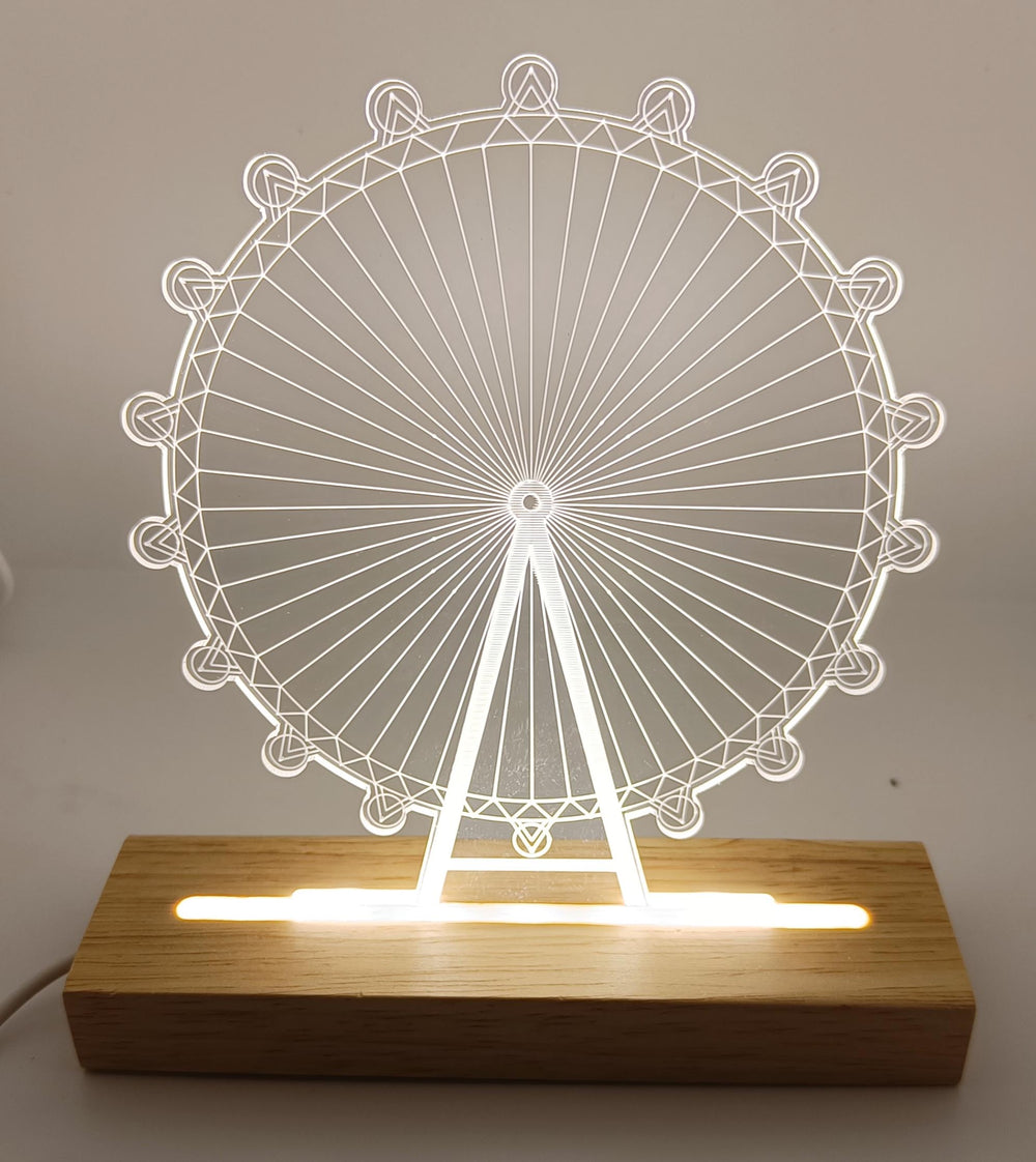 snoogg memorial gift night light clear crystal acrylic heart love gifts sign with led light