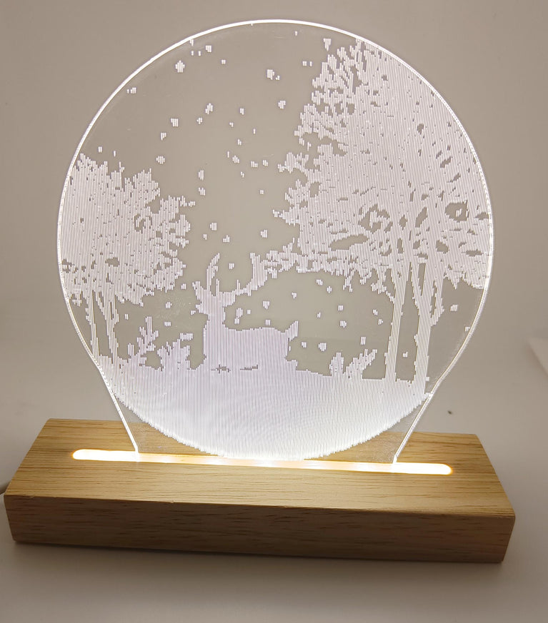 snoogg memorial gift night light clear crystal acrylic heart love gifts sign with led light