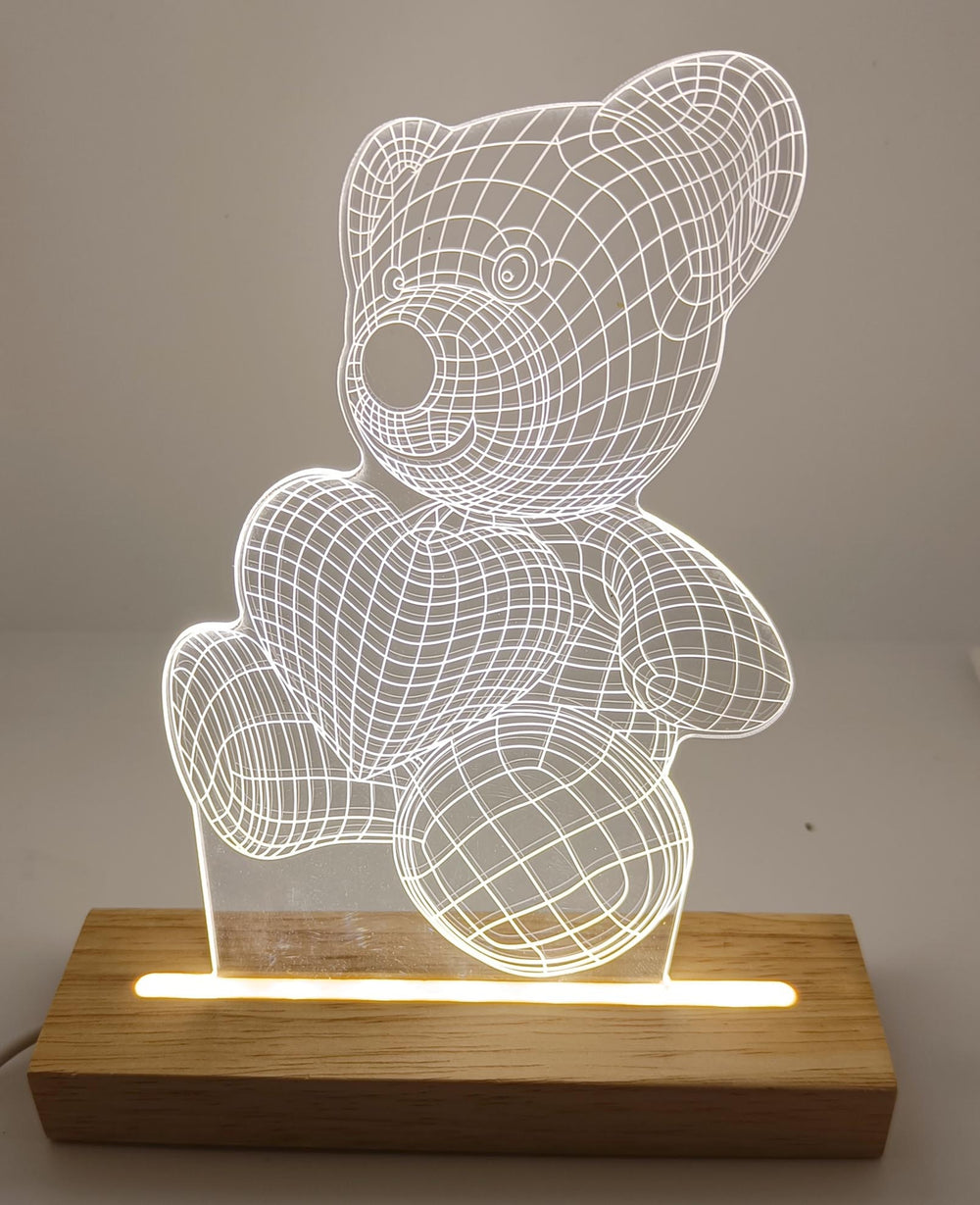 snoogg memorial gift night light clear crystal acrylic heart love gifts sign with led light