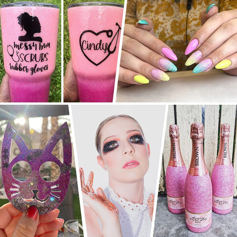 snoogg 200 gram extra fine glitter for resin nail crafts sequins powder art painting snow g