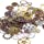 snoogg multi shape and design clock metal gear for resin art insert pack of 100 gram