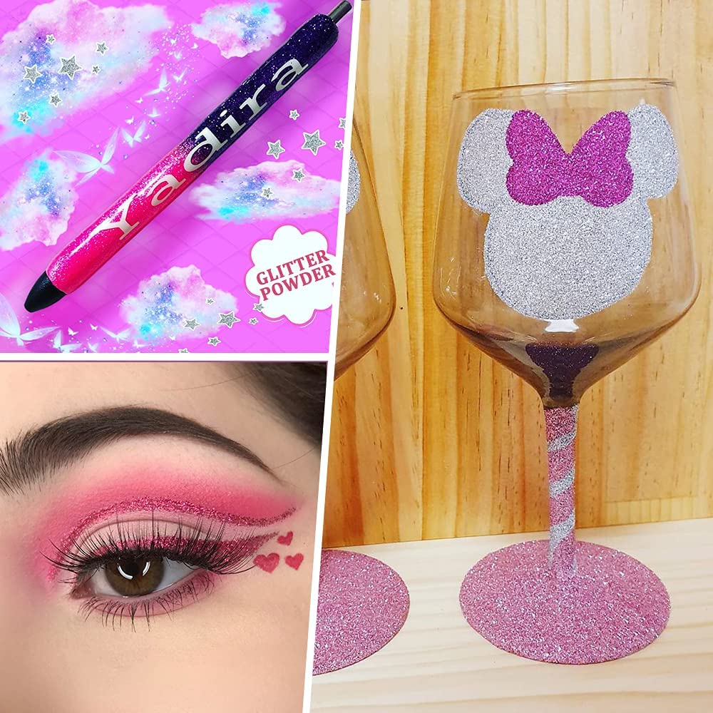 snoogg 200 gram extra fine glitter for resin nail crafts sequins powder art painting snow g