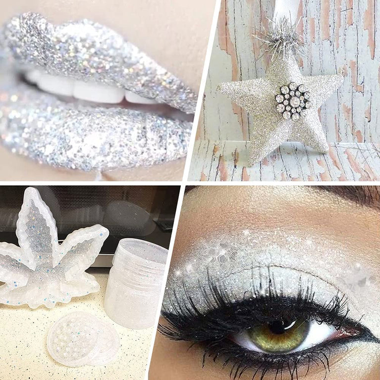 snoogg 200 gram extra fine glitter for resin nail crafts sequins powder art painting snow g