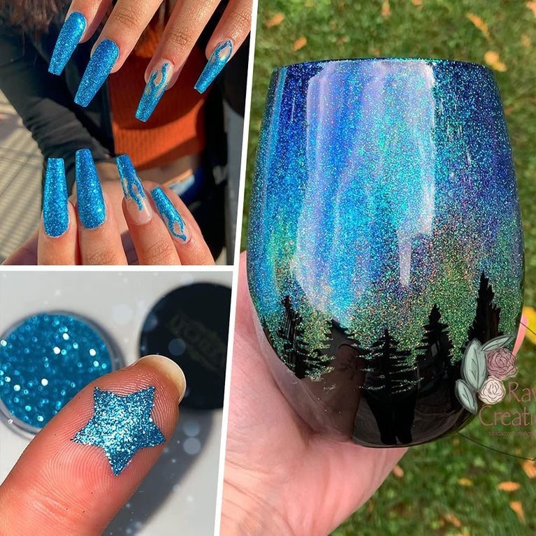 snoogg 200 gram extra fine glitter for resin nail crafts sequins powder art painting snow g