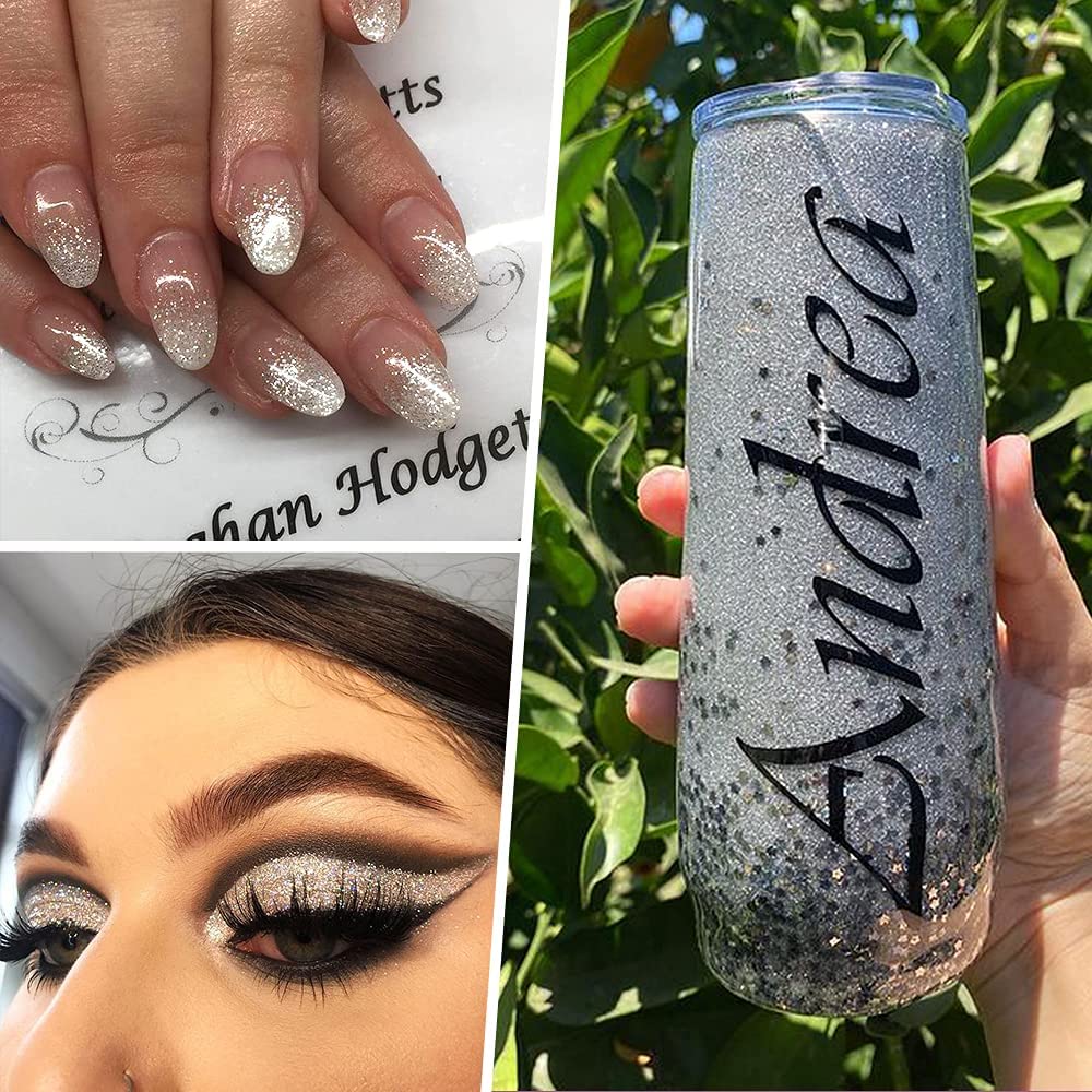 snoogg 200 gram extra fine glitter for resin nail crafts sequins powder art painting snow g