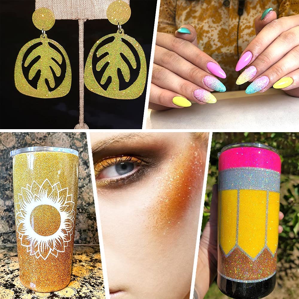 snoogg 200 gram extra fine glitter for resin nail crafts sequins powder art painting snow g