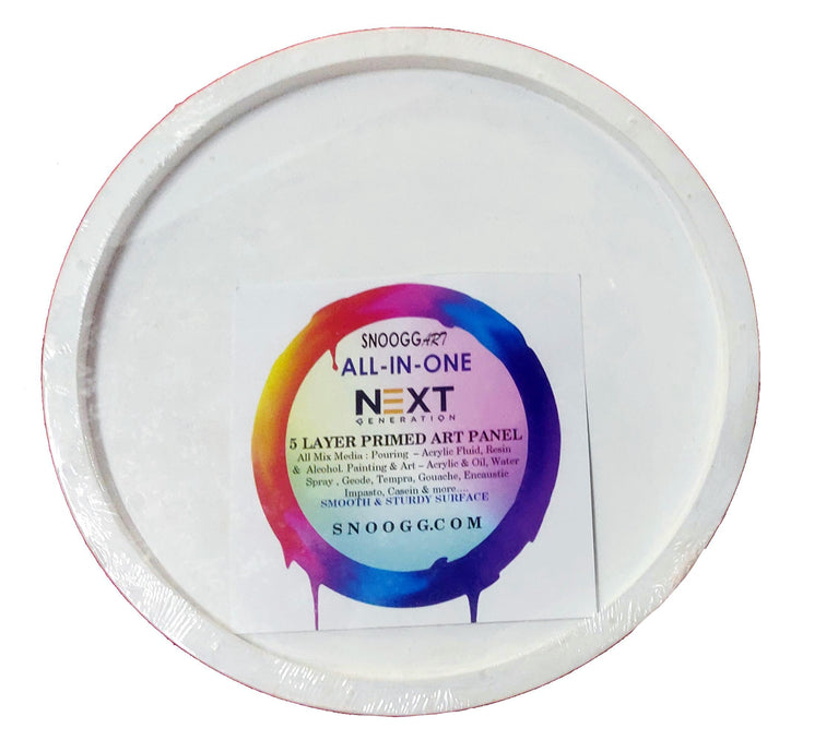 snoogg primed pouring and art panel for resin fluid paint alcohol and mix media pack