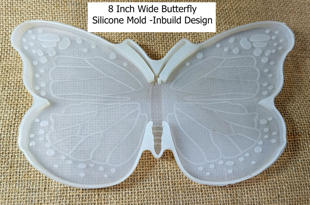 8 inch wide butterfly mold resin keychain silicone molds