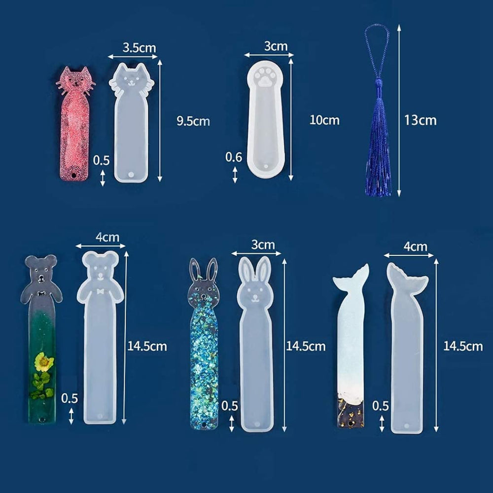 pack of 5 animal pattern bookmark set 5 moulds 1 set 1