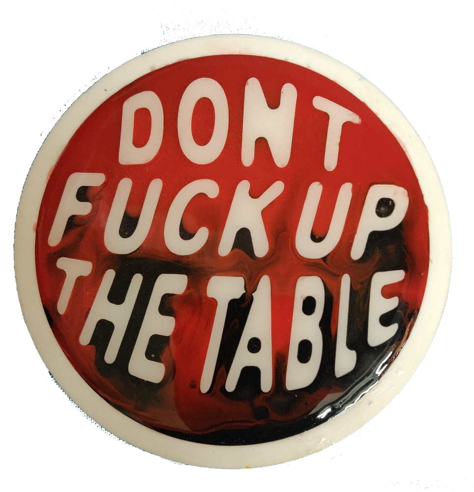 do not fuck the table diy resin coaster blank for artiest and hobbyist