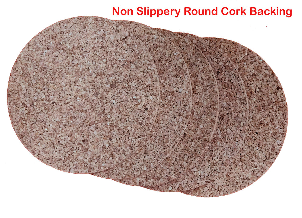 2 mm 4 inch round cord coaster backing non slippery pack of 10 20 30 and 50