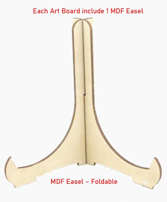 mab with or without easel mini art board with easel size 3x3 4x4 5x5 and 4x6 inch double pr
