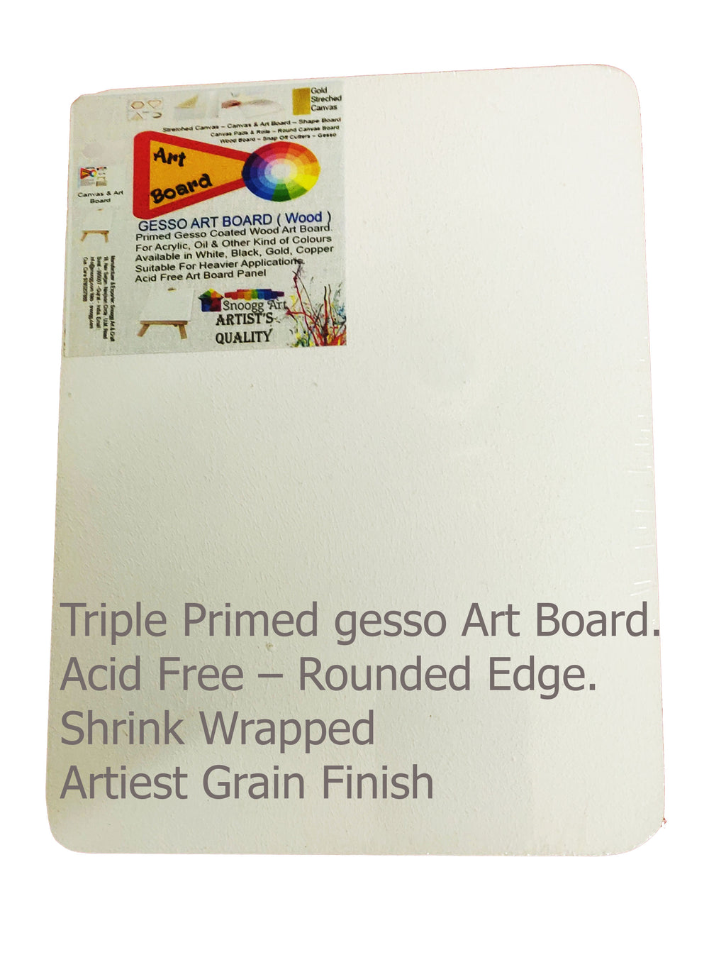 mab with or without easel mini art board with easel size 3x3 4x4 5x5 and 4x6 inch double pr