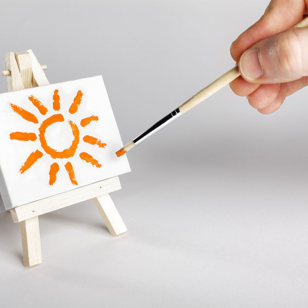 cab mini with or without easel mini stretched canvas painting frame size 5x5 6x6 inch doubl