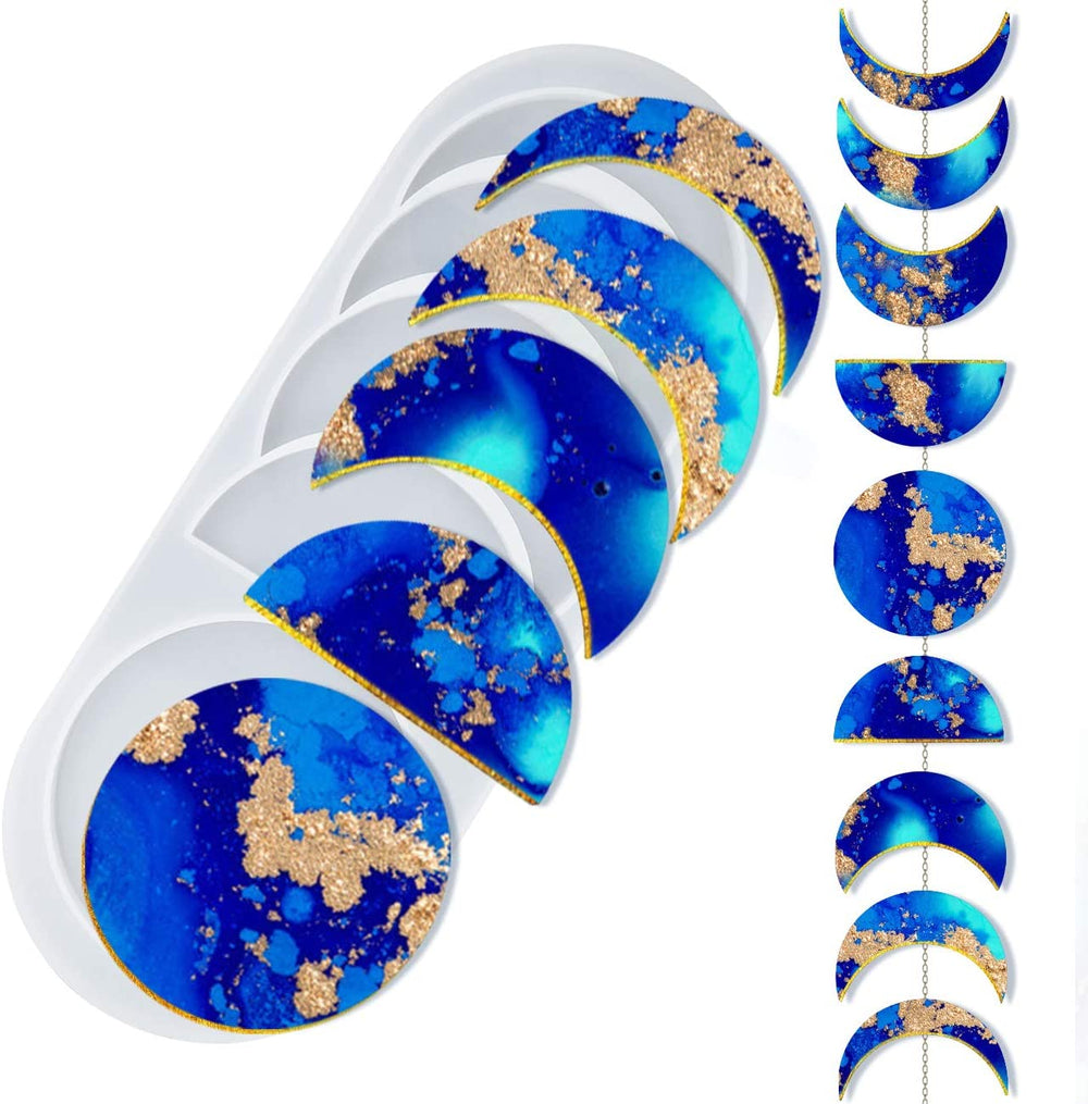 snoogg ™moon phase silicone molds for epoxy resin casting for event resin art casting epo