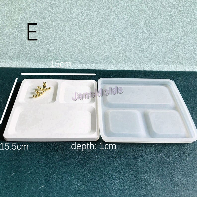 silicone resin cosmetic and stationery tray mould size is about 8 inch